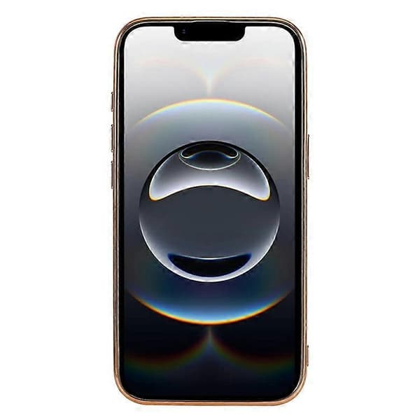 Kompatibel med iPhone 16e-deksel TPU + PC glitrende glittertelefonbakdeksel Gull