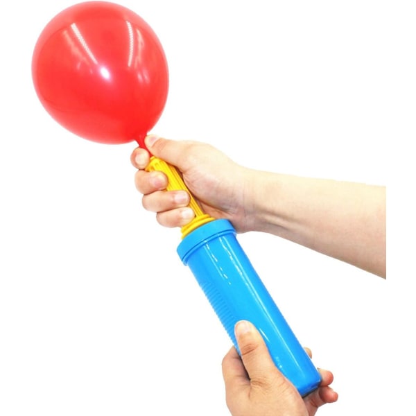 Håndpumpe, dobbeltvirkende luftpumper til balloner, træningsbolde, yogabolde, svømmebassiner