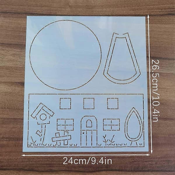 Quilteskabelon Plastik Patchworks Værktøj Til DIY Håndværkskunst Style 1