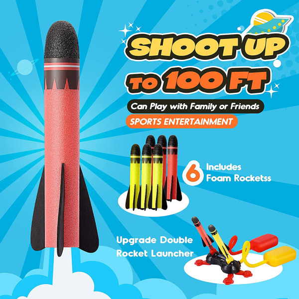 Anginne Rocket Air Pressure, ulkolelut lapsille - lahjat pojille ja tytöille
