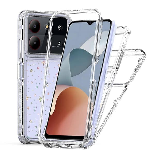 Transparent akryl laserpapper telefonfodral för ZTE Blade A54