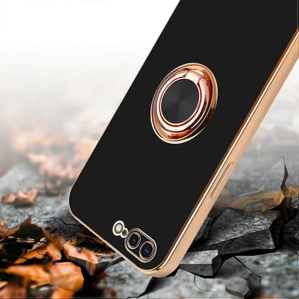 iPhone 7 PLUS / 7S PLUS / 8 PLUS etui TPU beskyttelsesetui - med kamerabeskytter og ring A