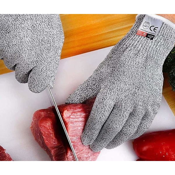 Handskar med hög fingerfärdighet, pekskärmskompatibel halkfri yta säkerställer säkerhet och precision vid hantering av vassa verktyg, tvättbara och bör förvaras