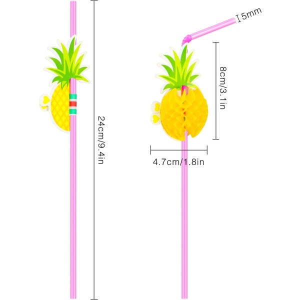 50 kpl taipuisia cocktail-pillereitä, ananaspillereitä