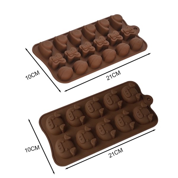 2 pieces dessert baking mold, suitable for restaurants and