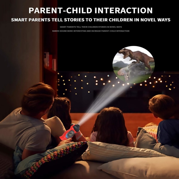 Aodow Kinder-Projektor Taschenlampe, 24 Muster Dinosaurier-Slide
