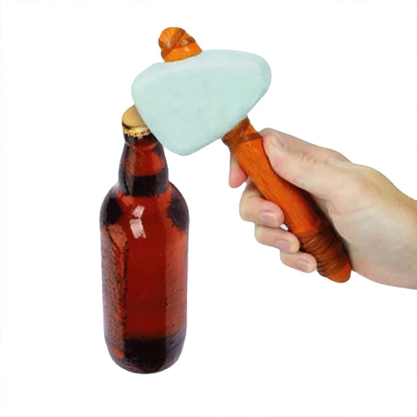 Kreativ steinflaskeåpner retro original hammer ølflaske