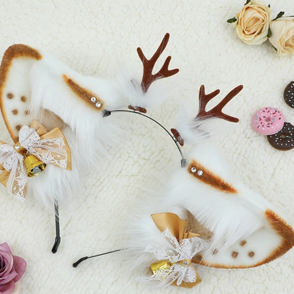 Rensdyrgevir Pandebånd Julefest tilbehør Cat Fox