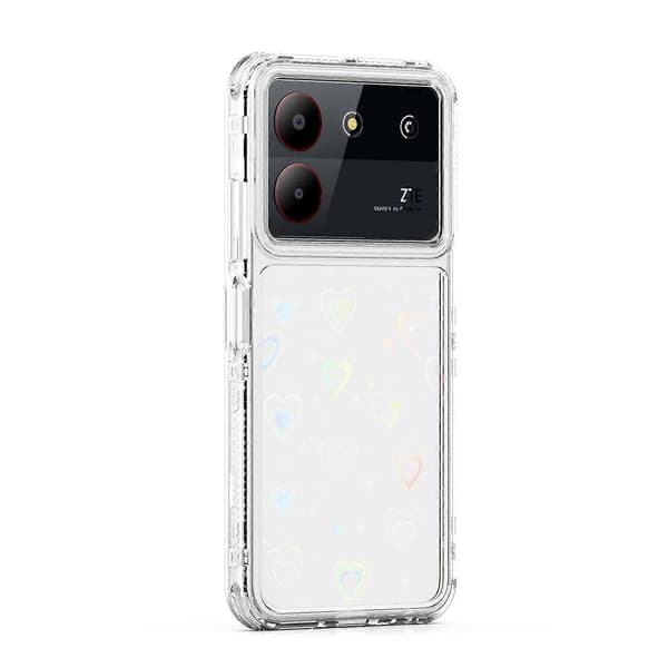 Transparent akryl laserpapper telefonfodral för ZTE Blade A54