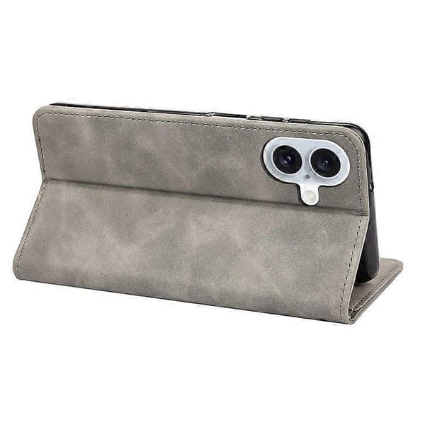 Kompatibel med iPhone 16 Plus Fodral PU Läder Stötsäkert Skydd Plånboksfodral A