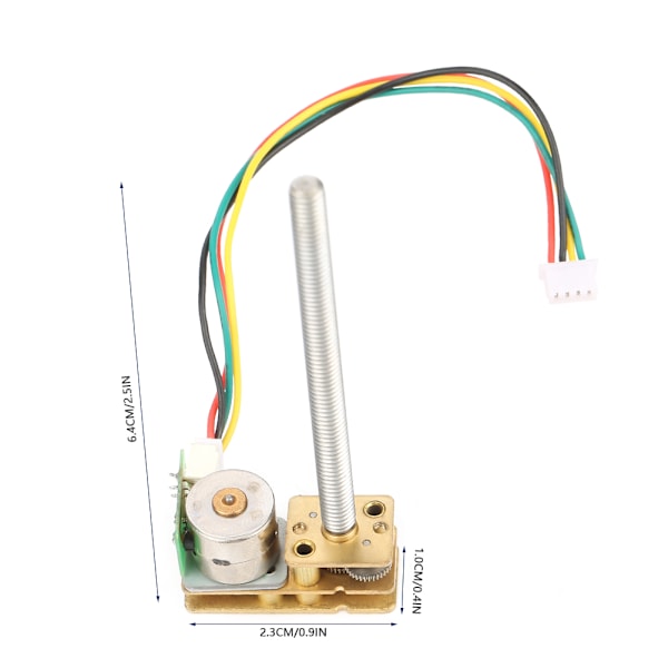 GM1024BY10 M455 2-faset 4 WiRe All metal Gear Trindemotor DC 5V (15RPM)