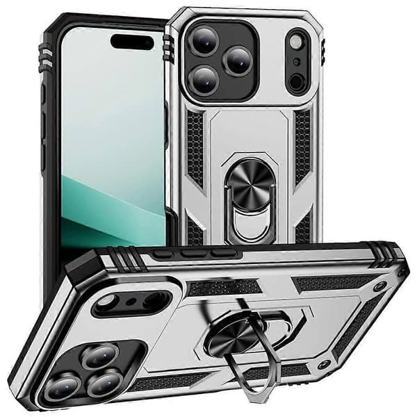 Kompatibel med iPhone 17 Pro Max-deksel PC + TPU-telefondeksel med støtte A