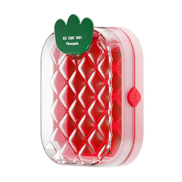 Press-Release isbitsbricka med lockförvaringslåda BPA-fri silikonform för frys läckagesäker A