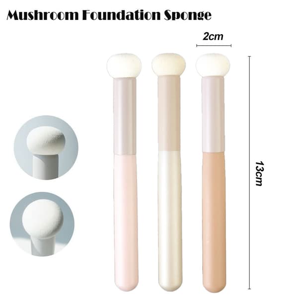 6 stk Foundation Sponge Powder Puff-børster, Sponge Powder Puff Sminkebørster for kvinner og jenter