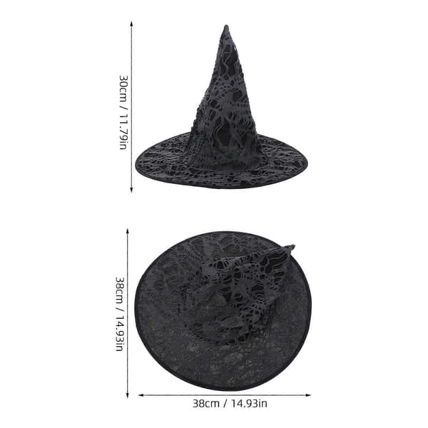 Halloween heksehatt for dekor Halloween kostyme heksehatt spiss design A