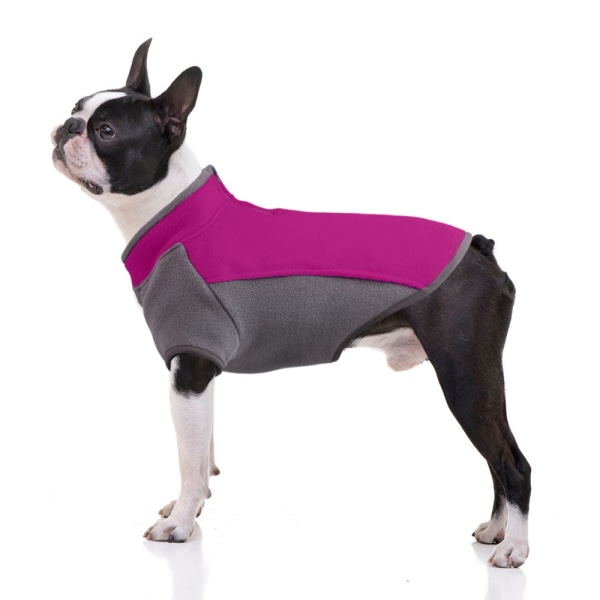 Stretch Dog Fleece Vest -takki, Haif Zip Pullover Fleece Dog