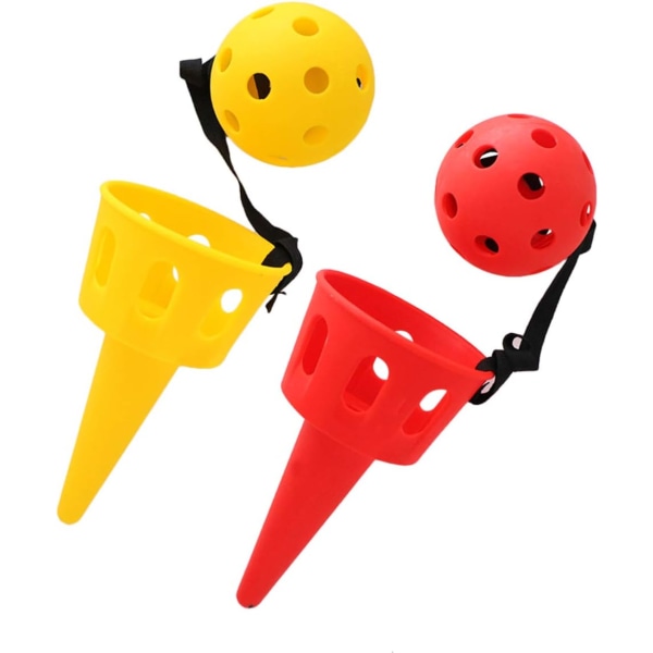 2 sett kopp og ballspill Mini Catch Ball Toy Ball Catching Cup