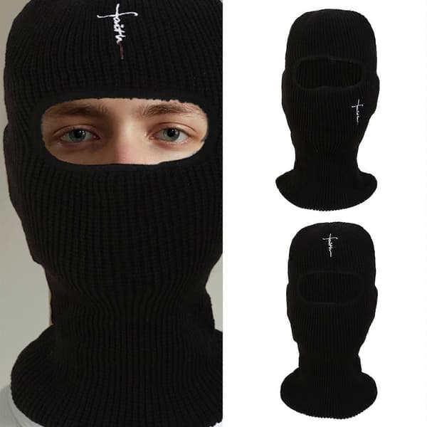 Rolig rånarbalaklava herrdräkthattar Halloweenpresent Pulloverhatt Mjuk mössa Halloweenpresent Varm mjuk balaklavahatt 2 A