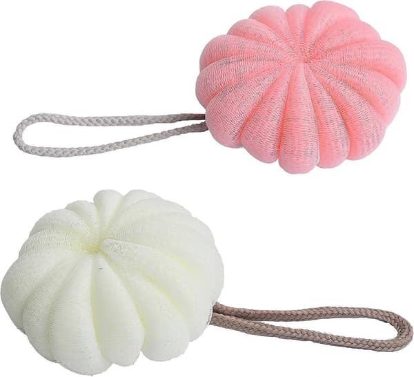 2 st badsvamp Loofah Duschboll Kroppsskrubb Exfolierande Bad A