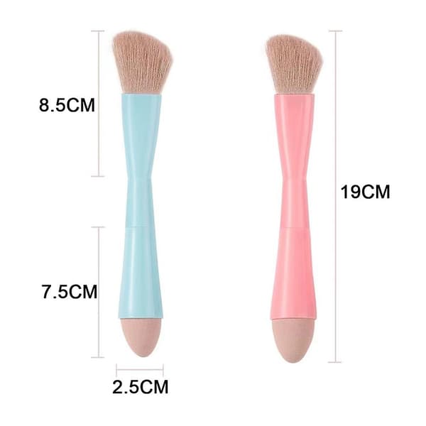 4-i-1 Multi-Tasker Børste til Makeup Praktisk Ansigtsmakeup Udtværingsværktøj til Hjem/Rejse A