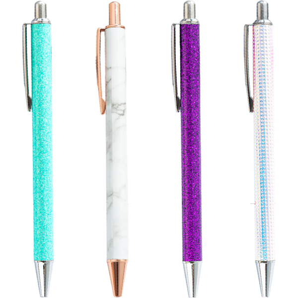 4 stk kuglepenne, komfortable skrivepenne, søde penne kontor
