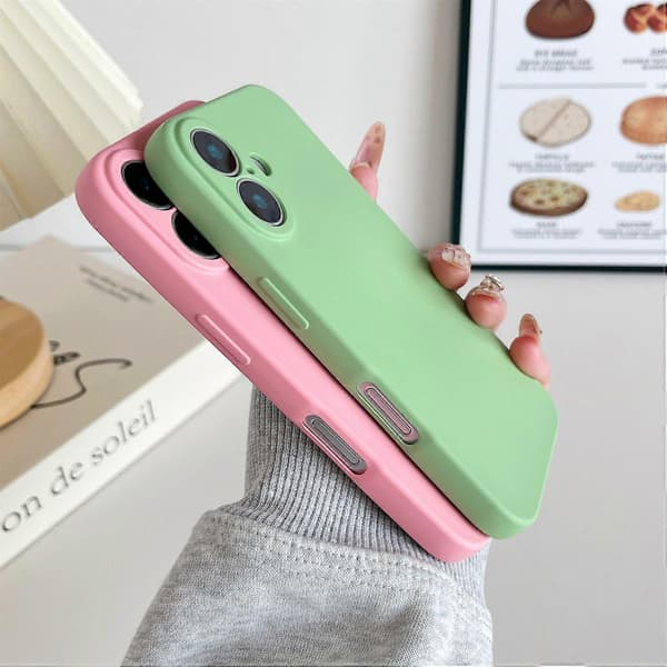 Til iPhone 16 Telefon Bagcover Ridsefast Silikone Mobilcover Rød Kamelia Rød