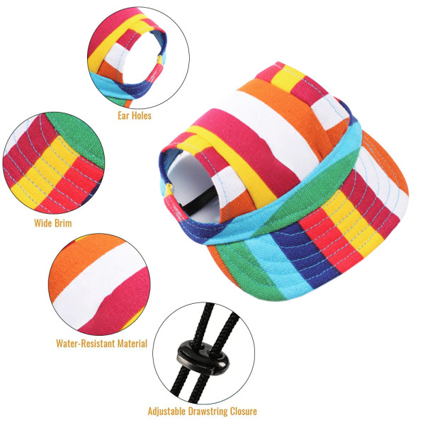 2 kappaletta koiran visiirihattuja lemmikkieläinten baseball-lippikset koiran aurinkosuojakorkit