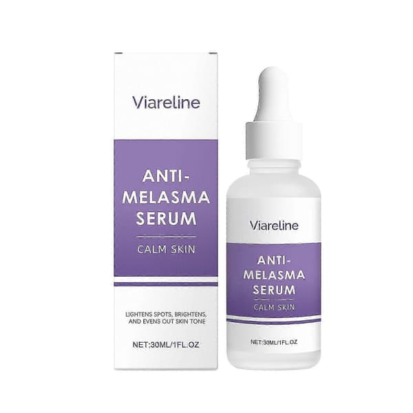 Anti-Melasma Serum, Ultrafuktighetskräm för kvinnor, Stöder jämn hudton och lyster, Ljusar upp fläckar och ger lyster, 30 ml A