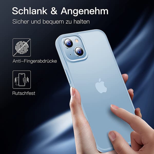 Til iPhone 14 Plus-deksel Støtsikkert Ripebestandig Beskyttelsesdeksel - Blå