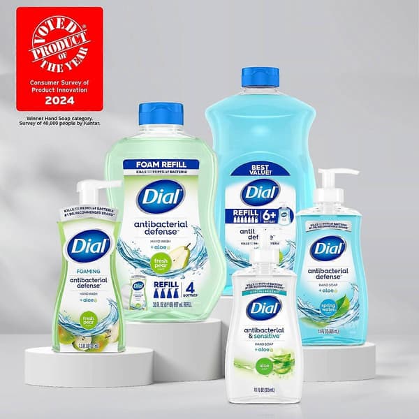 Dial Fresh Pear Skummende Antibakteriell Håndvask - 10 Fl Oz A