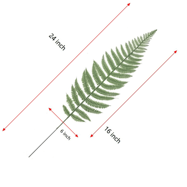 Warmter 10 stk. kunstig Boston bregne busk plante kunstige blade