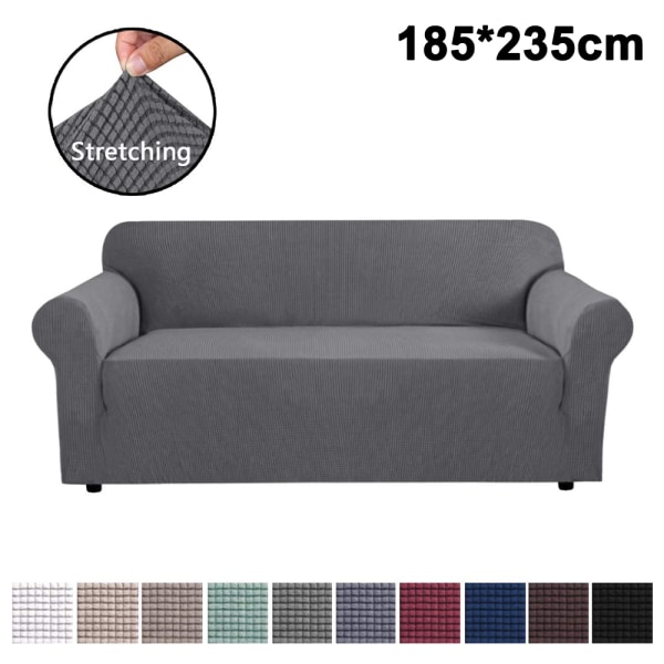Sofafrakke blød ternet fleece universelt ensfarvet sofabetræk