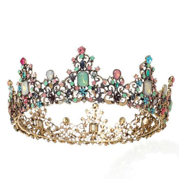 Tiara for kvinder, barok vintage Queen Crown Party