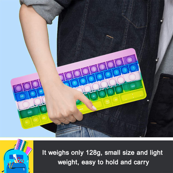 Sanselegetøj Rainbow Popping Silikone Spil Legetøjsangst og stress