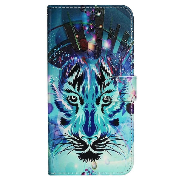 Til iPhone 17 Air etui mønster læderpung telefoncover med rem A