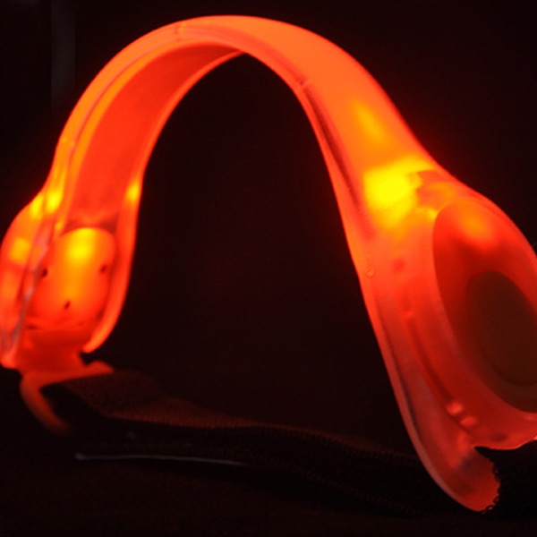 2 stk LED nat reflekterende armbånd, udendørs cykelsport