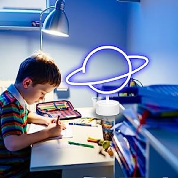 Planeettavalot Neon-kyltit Led-pöytäkoriste Led-neonvalo Yö