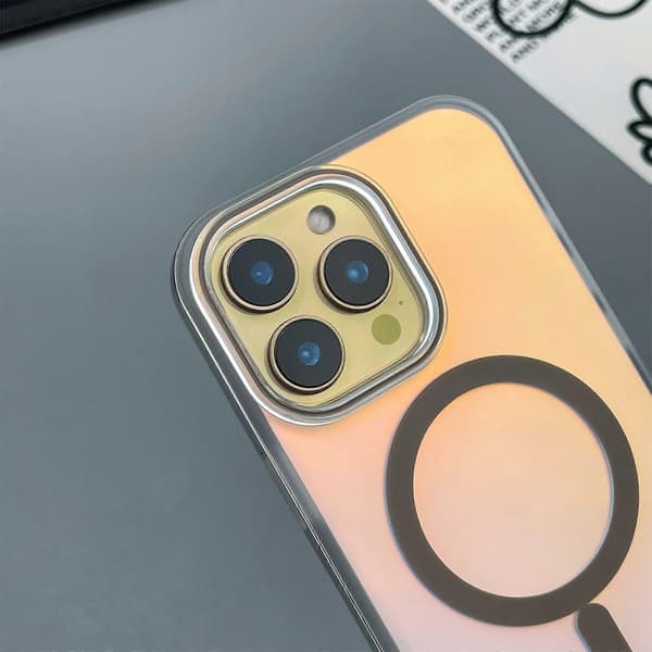Til iPhone 16 Pro Max-deksel kompatibel med MagSafe Aurora Design TPU+PC-telefondeksel