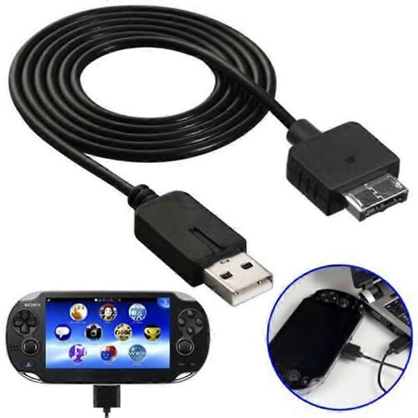 USB-overføring Datasync Laderkabel Ladeledning for Sony PlayStation Psv1000