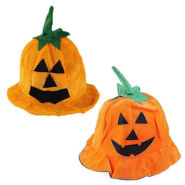 Halloween Græskarhat Voksne Børn Heksehatte kompatible med Halloween Temafest Kostume Cosplay Rekvisitter Græskarhatte Pynt A
