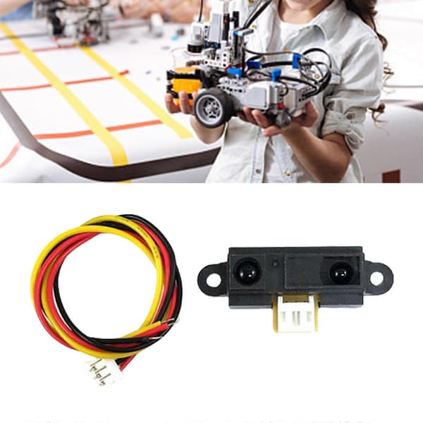 GP2Y0A21YK0F Præcis Afstandssensor 10-80CM Rækkevidde til DIY Elektronik og Robotik A