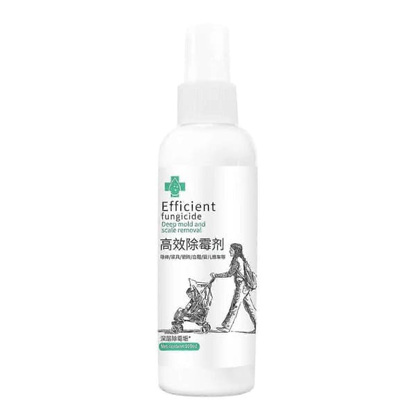 Muggfjerner for vegger - Forhindrer og fjerner mugg, jordslag, flekker på hvite vegger og fliser, effektiv muggrens (100 ml) A