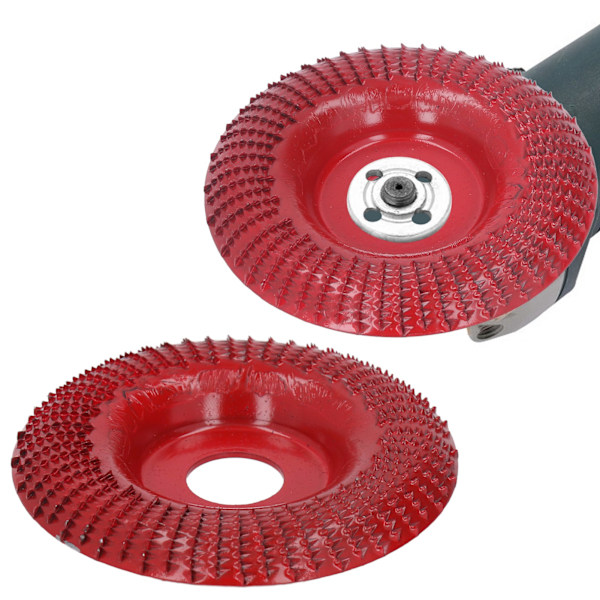 Wood Carving Disc Grinding Shaping Wheel Stainless Steel for Angle Grinders 22mm Wine Red