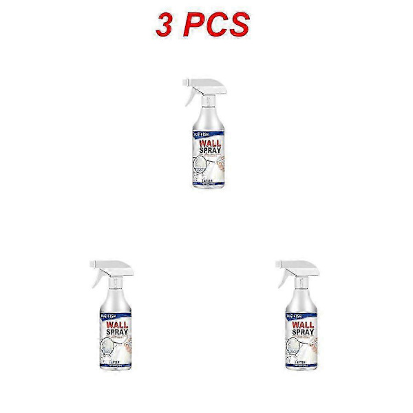 Husholdningsmuggfjerner Spray Muggrensemiddel Møbler Flisfjerning Gulv Vegg (60ml 3stk) A