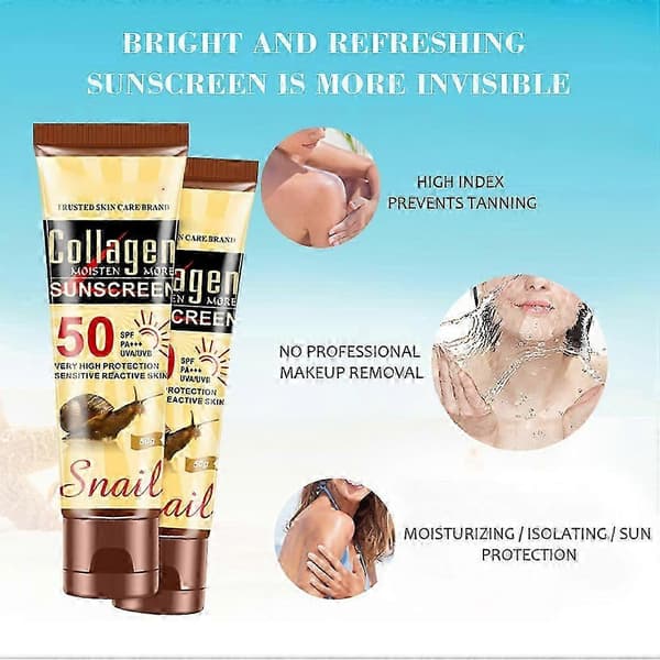 Snegleolie solcreme til ansigtsolie Spf50 solcreme A