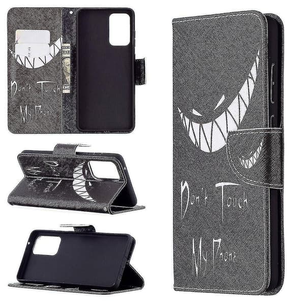 Fodral för Samsung Galaxy A72 5g/4g Mönsterskydd Folio med Kickstand Leende A