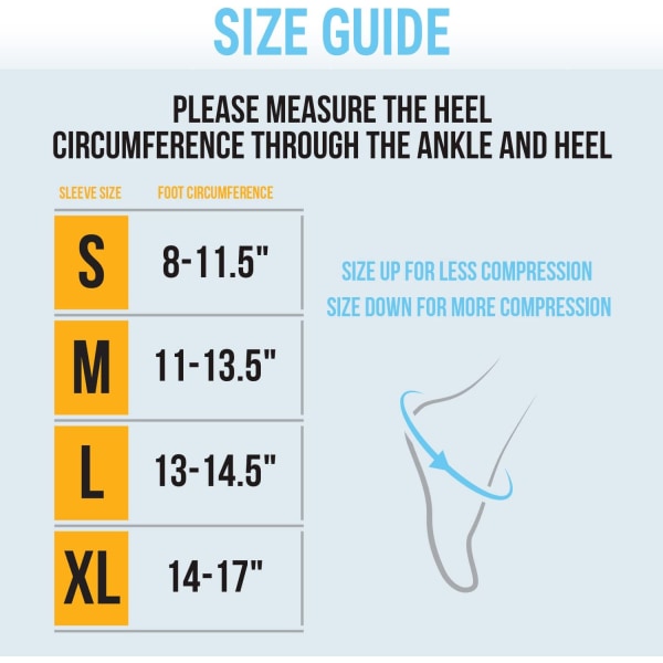1 par Ankel Compression Sleeve-Open Toe Сompression strumpor för