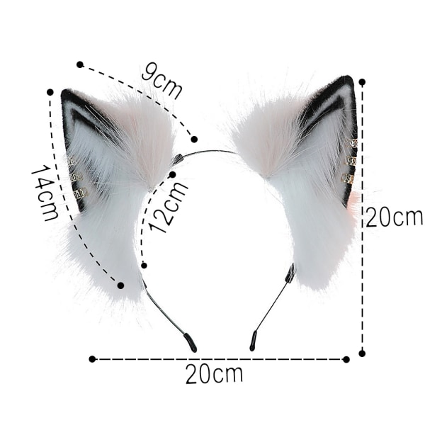 Fox Wolf Cat Dog Ears Headband Hairband Hair Hoop Halloween