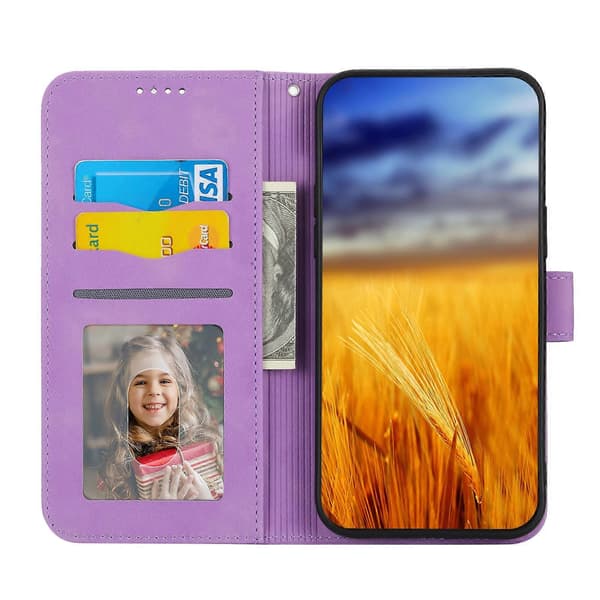 Til Samsung Galaxy S21+ 5G Dierfeng Dream Line TPU + PU læder telefoncover