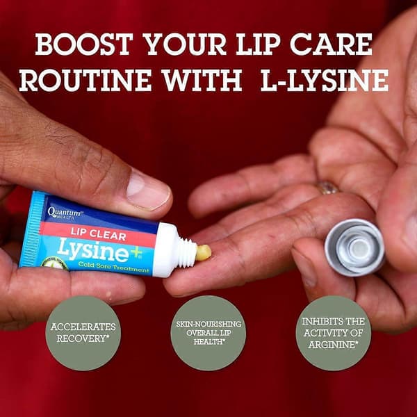 Lip Clear Lysine + Behandling av forkjølelsessår - 0,25 oz A